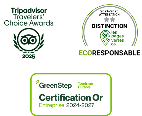 Certificate of excellence TripAdvisor Canada - Parc de la Gorge de Coaticook